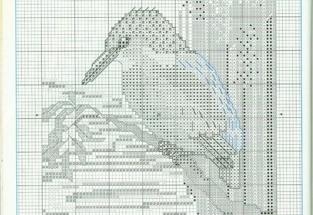 A bird on the river cross stitch pattern (2)