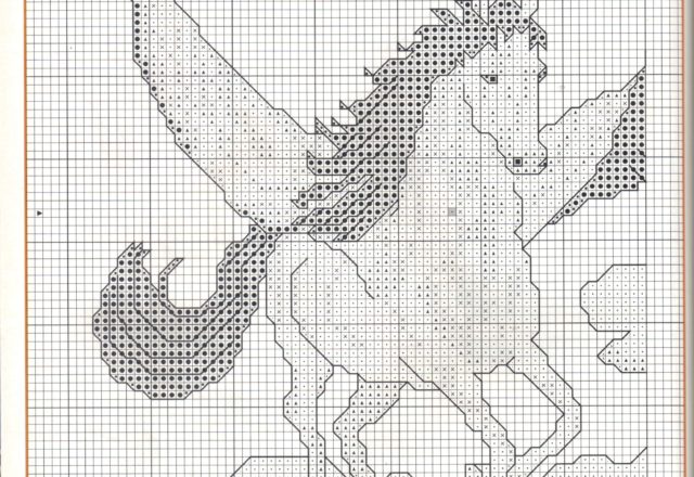 A flying horse cross stitch pattern (1)