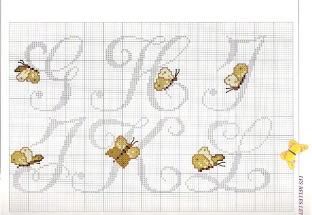 Alphabet butterflies (3)