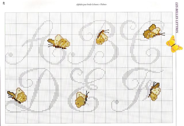 Alphabet butterflies (4)