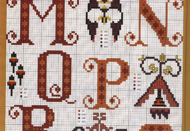 Alphabet color brown (4)