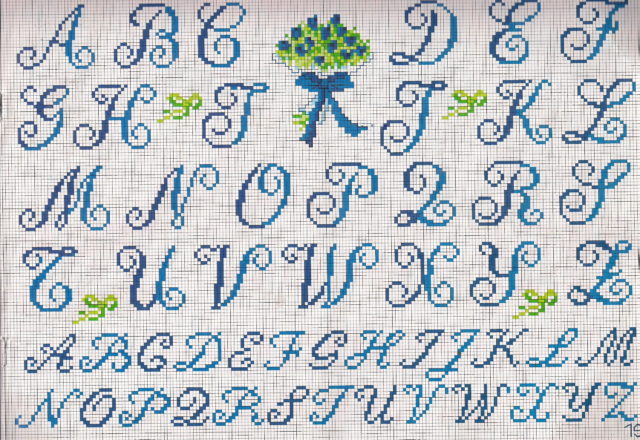 Alphabet initials bouquet