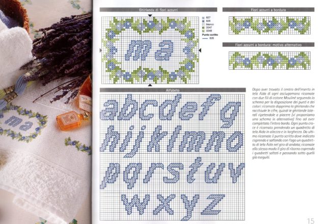 Alphabet initials in a porthole