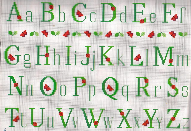 Alphabet ladybugs