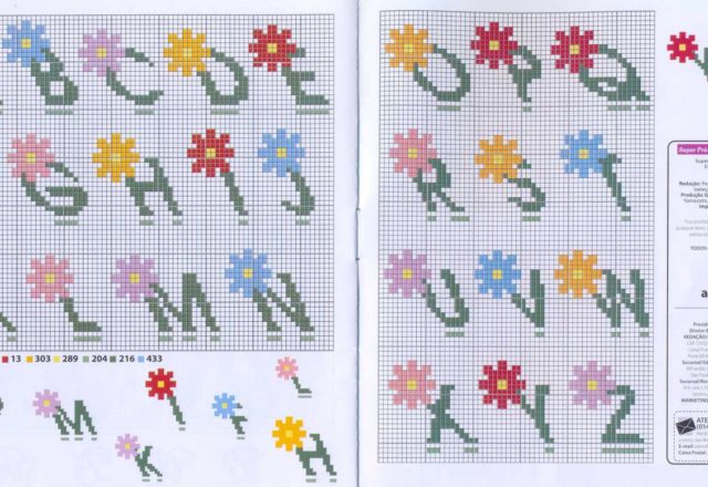 Alphabet little flower