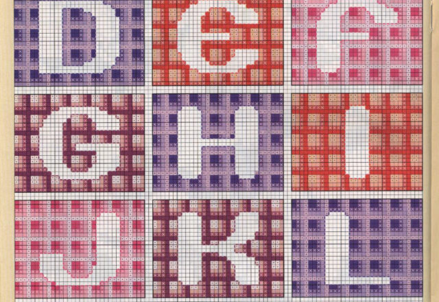 Alphabet on various color modules (1)