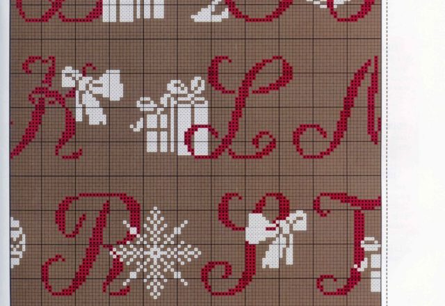 Alphabet white and red Christmas (2)