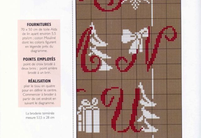 Alphabet white and red Christmas (3)