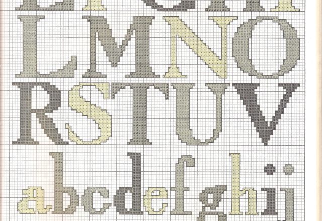 Alphabet with a door and initials (2)