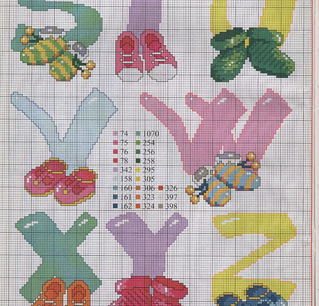 Alphabet with baby shoes (3)