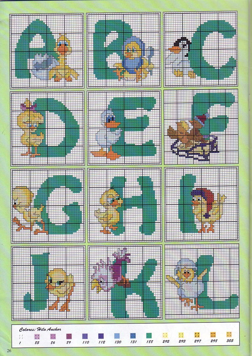 Alphabet with chicks (1)