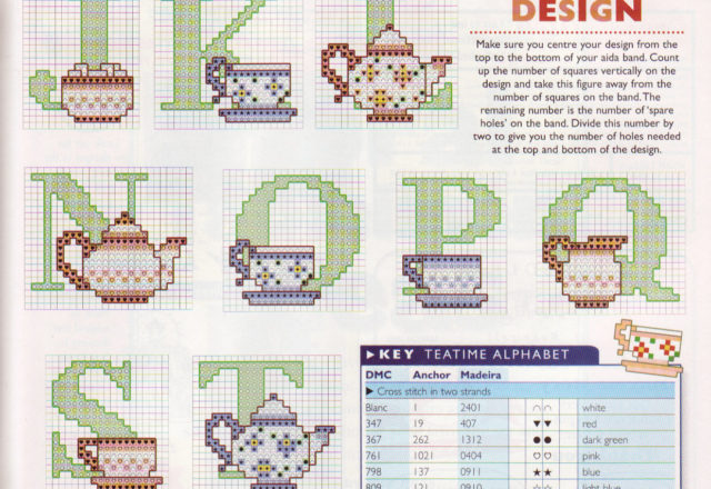 Alphabet with tea cups and teapots (2)