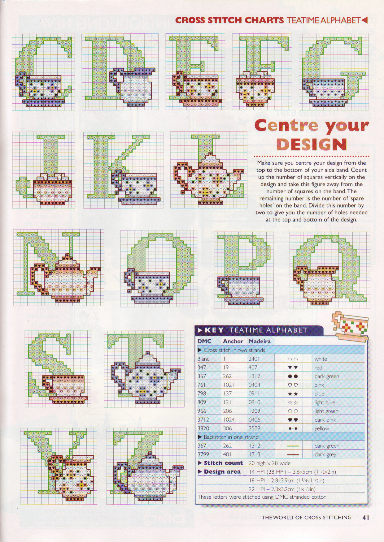 Alphabet with tea cups and teapots (2)