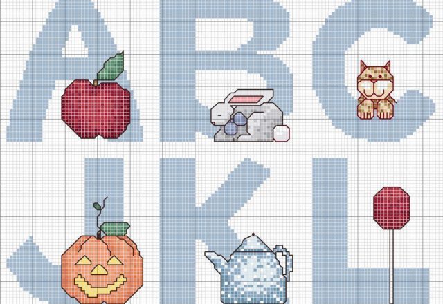 Alphabet with various subjects (1)