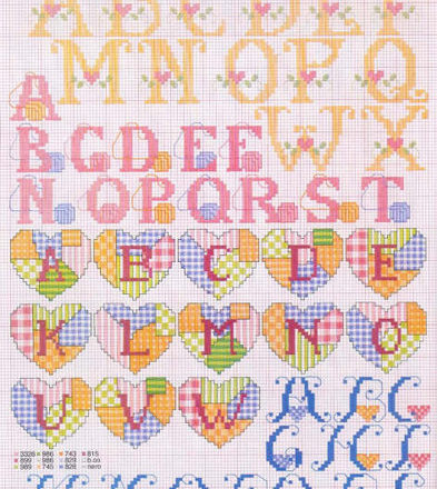 Alphabet with yarn balls (1)