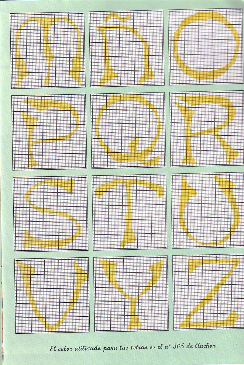 Alphabet with yellow letters (2)