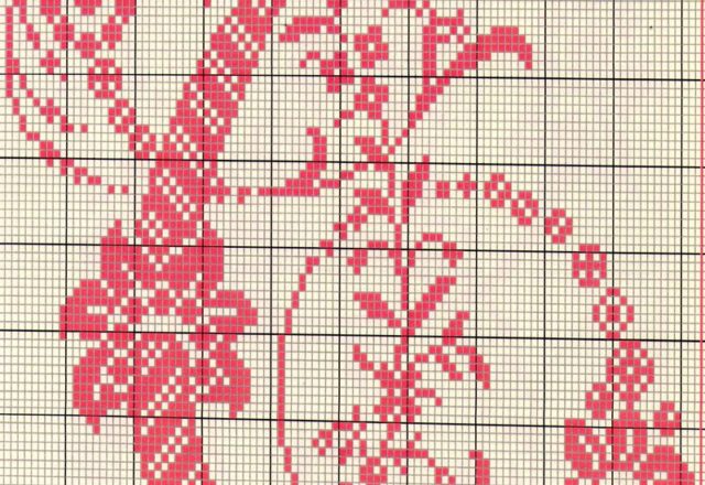 Ancient old cross stitch alphabet (19)