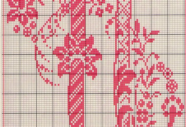 Ancient old cross stitch alphabet (20)