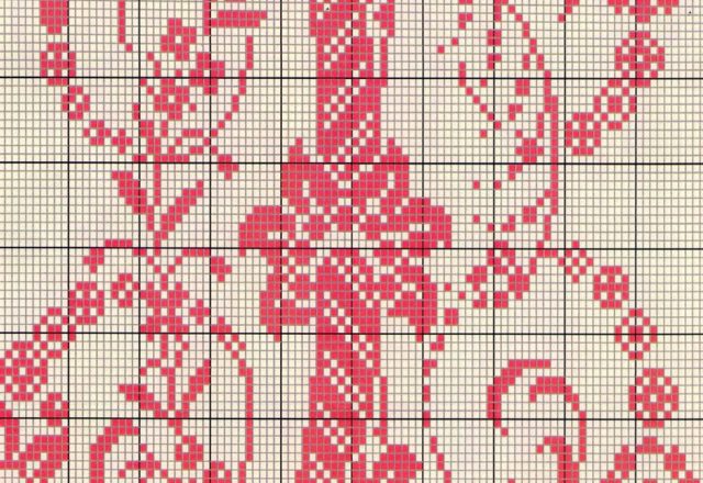 Ancient old cross stitch alphabet (22)