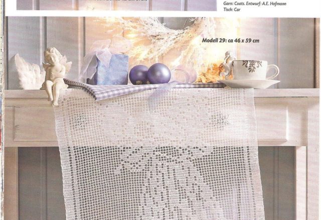 Angel Border Filet and doily (1)