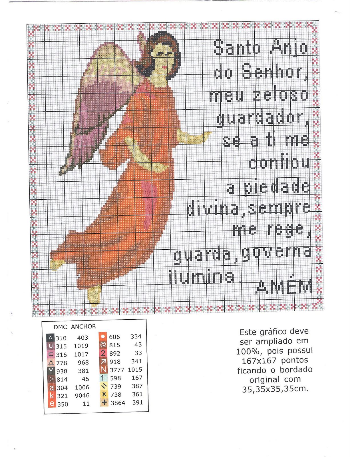 Angel with red dress and a prayer written