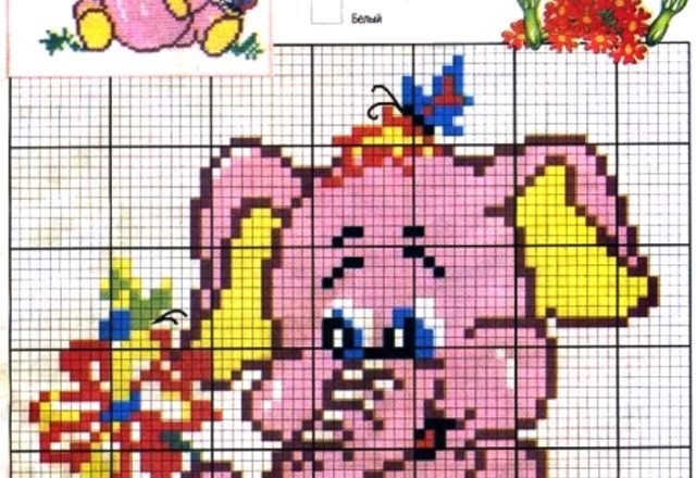 Animals a pink elephant