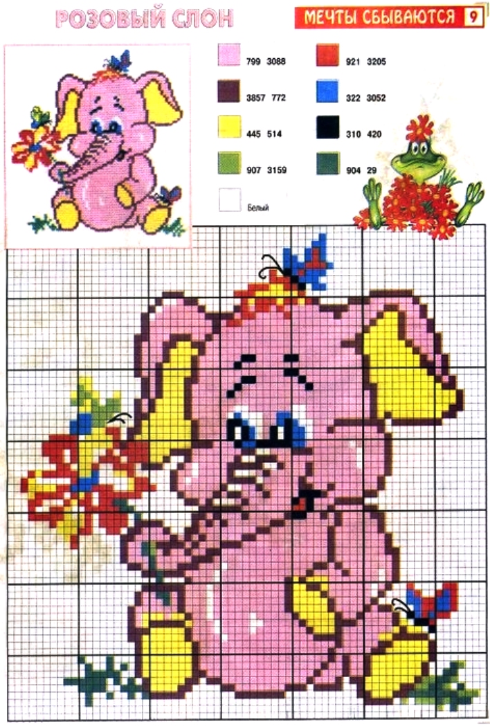 Animals a pink elephant