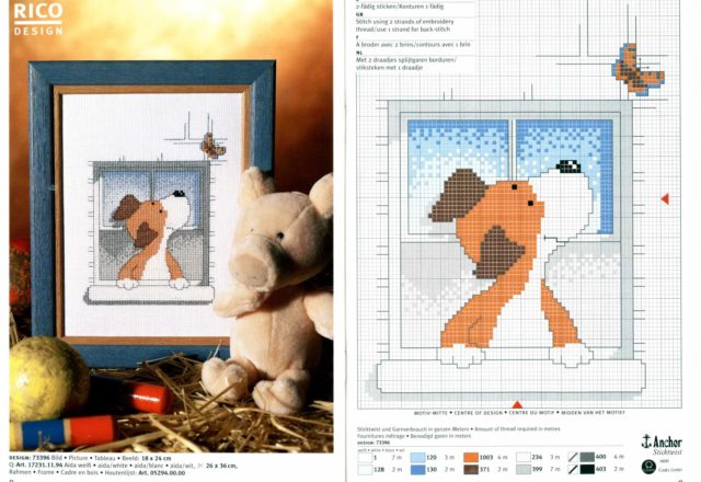 Animals a puppy at the window