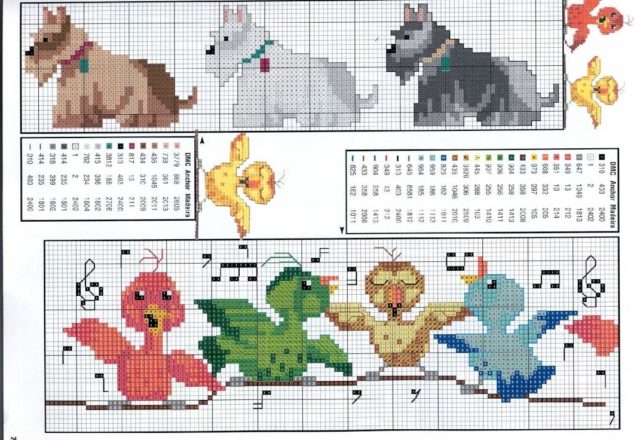 Animals babies dogs sparrows