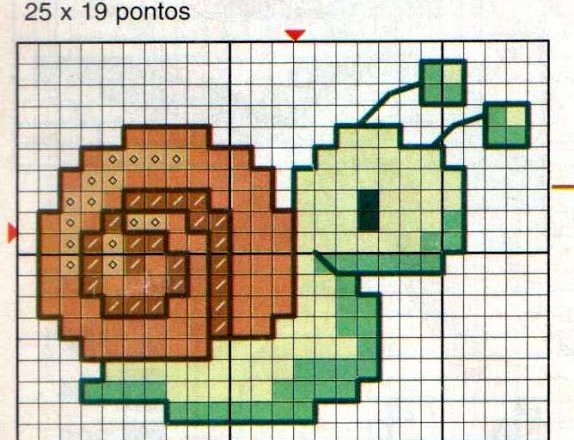 Animals for babies a small snail