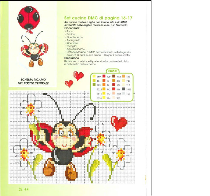Animals funny bee cross stitch pattern (2)