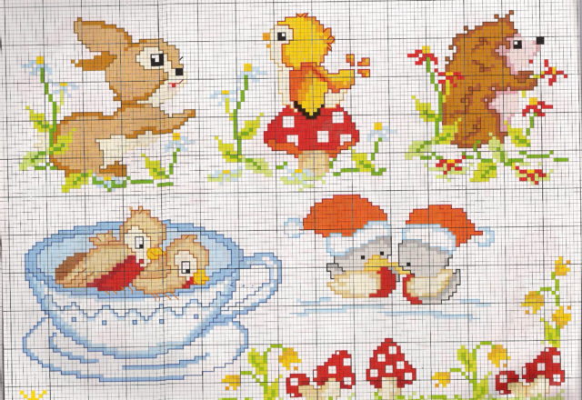 Animals hedgehog bunny