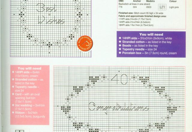 Anniversary sampler cross stitch pattern (1)
