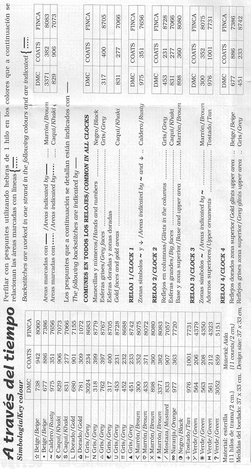 Antique clock by cross-stitch (6)