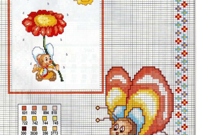 Babies funny butterflies and a flower (3)