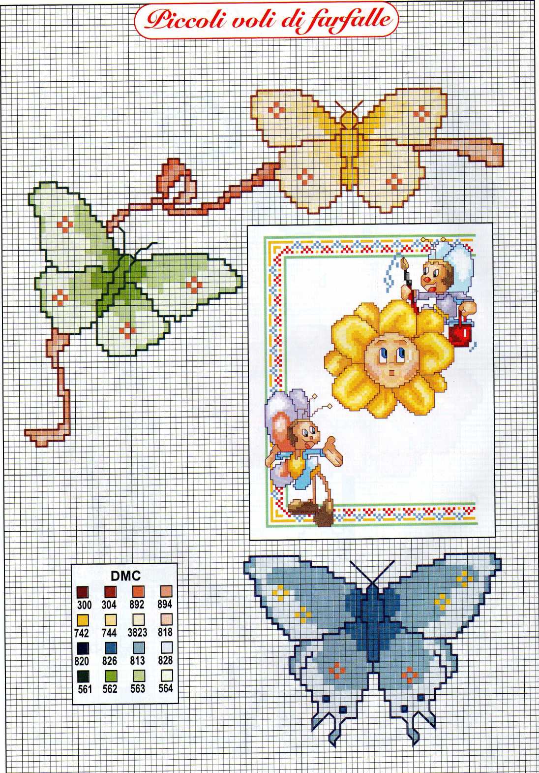 Babies funny butterflies and a flower (4)
