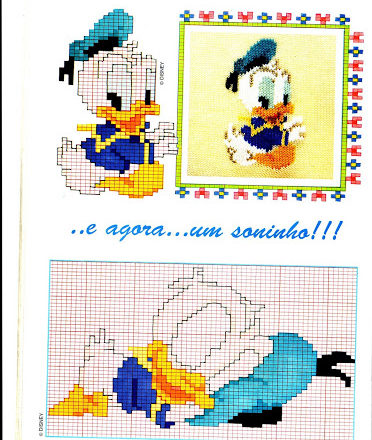Baby Disney Donald Duck sleeping
