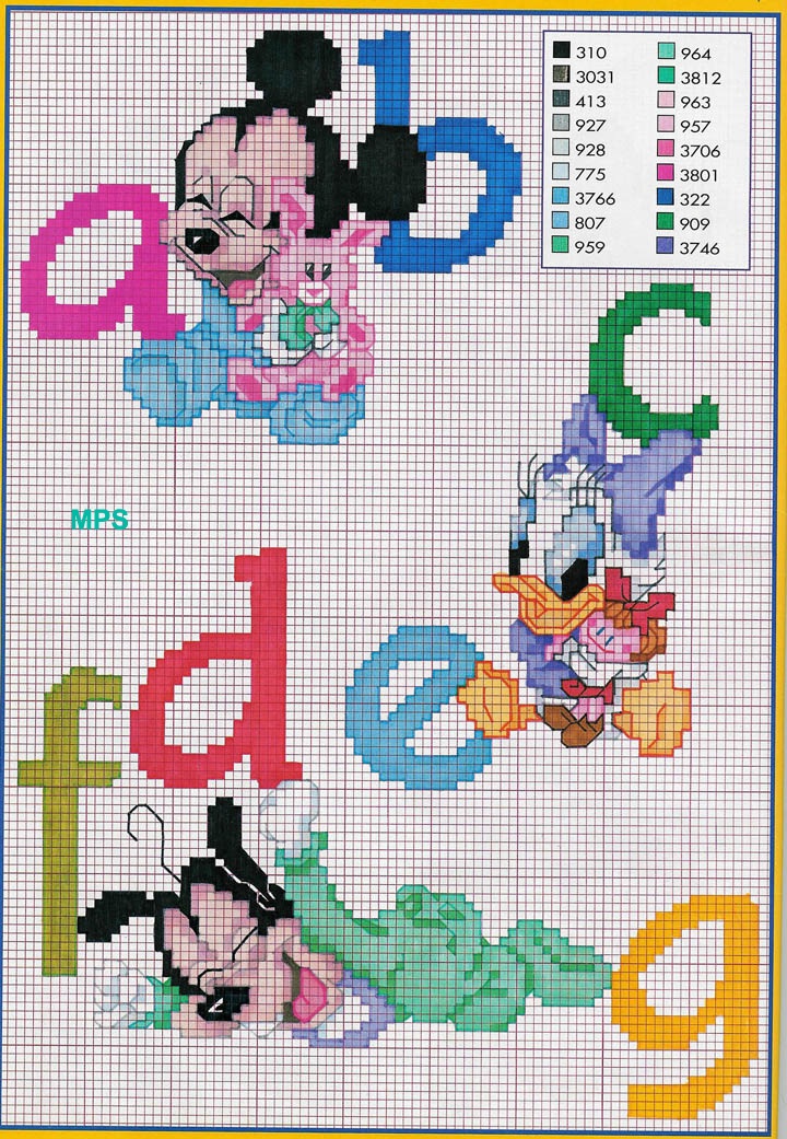 Baby Disney alphabet Mickey and Minnie (1)