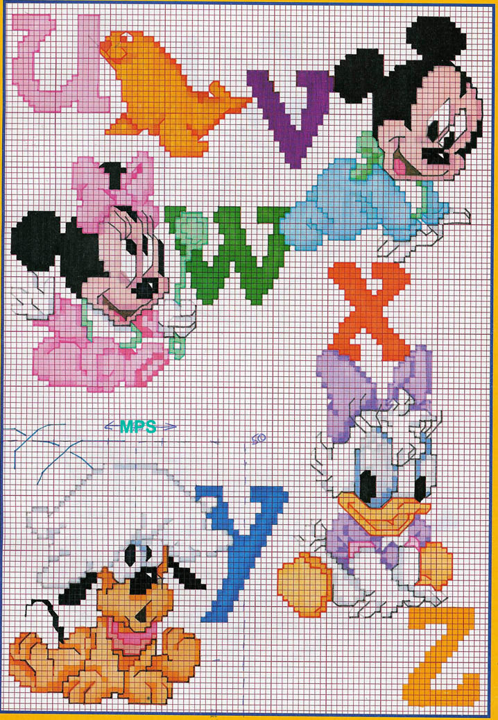 Baby Disney alphabet Mickey and Minnie (4)