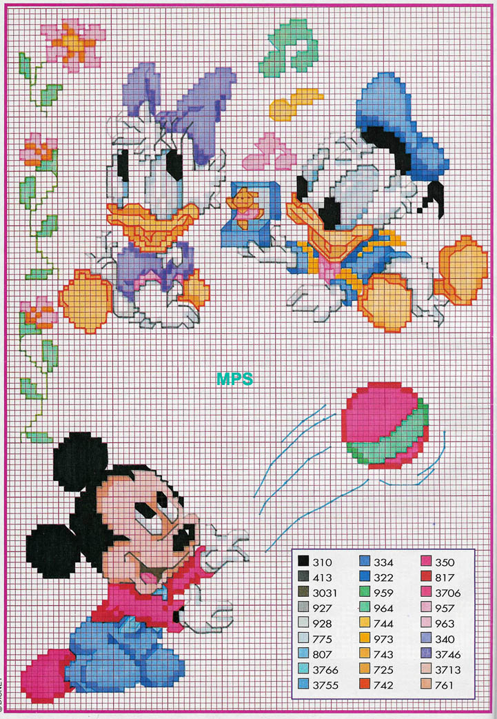 Baby Donald Duck Daisy Duck Mickey Mouse 5934