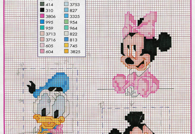Baby Donald Duck baby Minnie Mouse and Baby Mickey Mouse