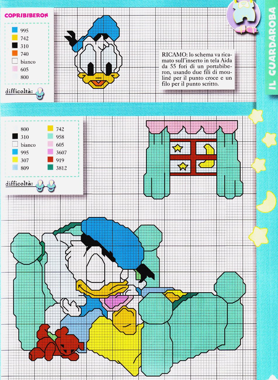 Baby Donald Duck cross stitch (3)