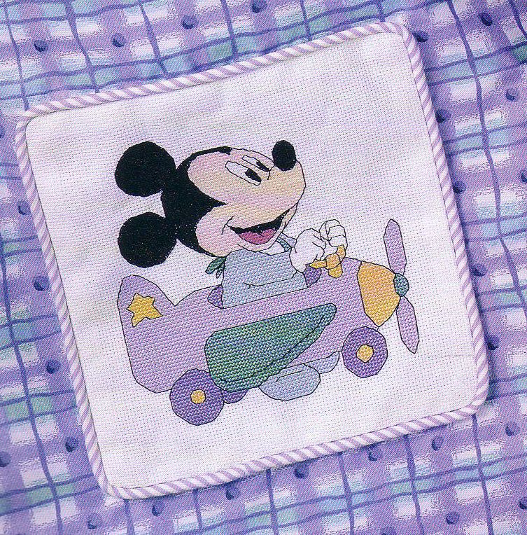 Baby Mickey Mouse on a Toy Plane (1)
