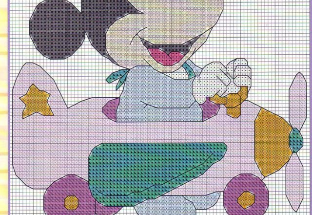 Baby Mickey Mouse on a Toy Plane (2)