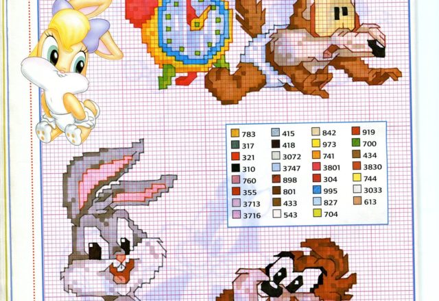 Baby Wile Coyote cross stitch pattern