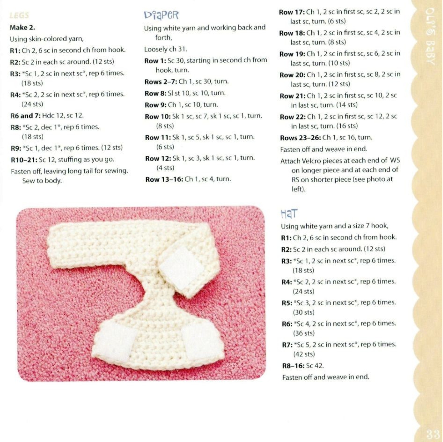 Baby bear in the cot amigurumi pattern (3)