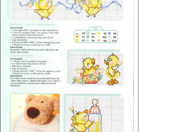 Baby bibs with chicks