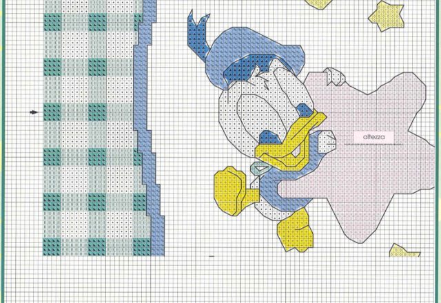 Baby blanket with Micky Mouse Minnie Donald Duck and Pluto (4)