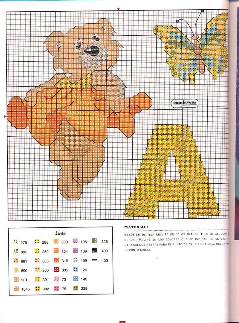 Baby cross stitch alphabet with teddy bears (1)