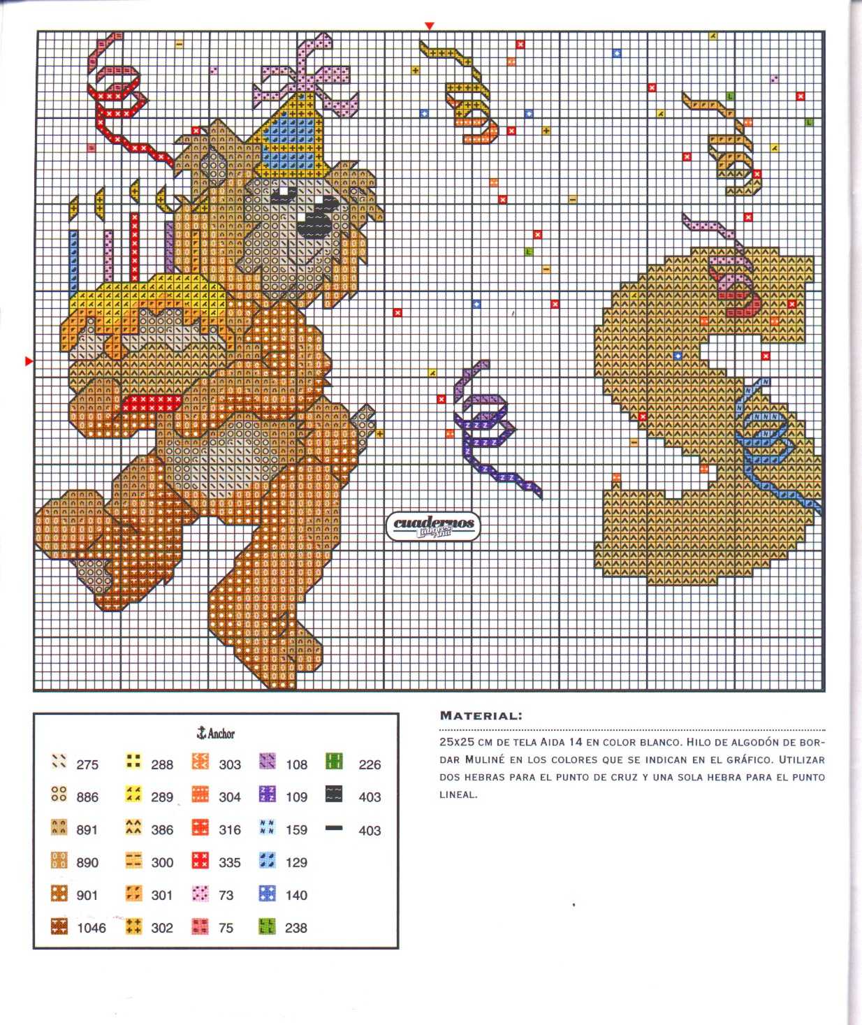 Baby cross stitch alphabet with teddy bears (19)